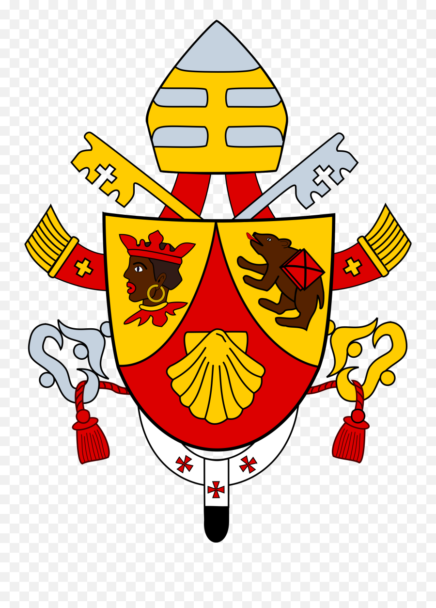 Pope Benedict Xvi - Pope Benedict Xvi Coat Of Arms Emoji,Easter Island Head Emoji