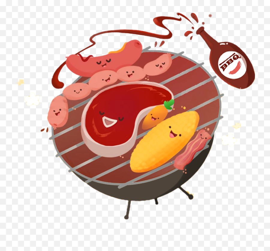 Barbecue Bbq Grillen Grillparty - Template Para Churrasco Emoji,Bbq Emoji