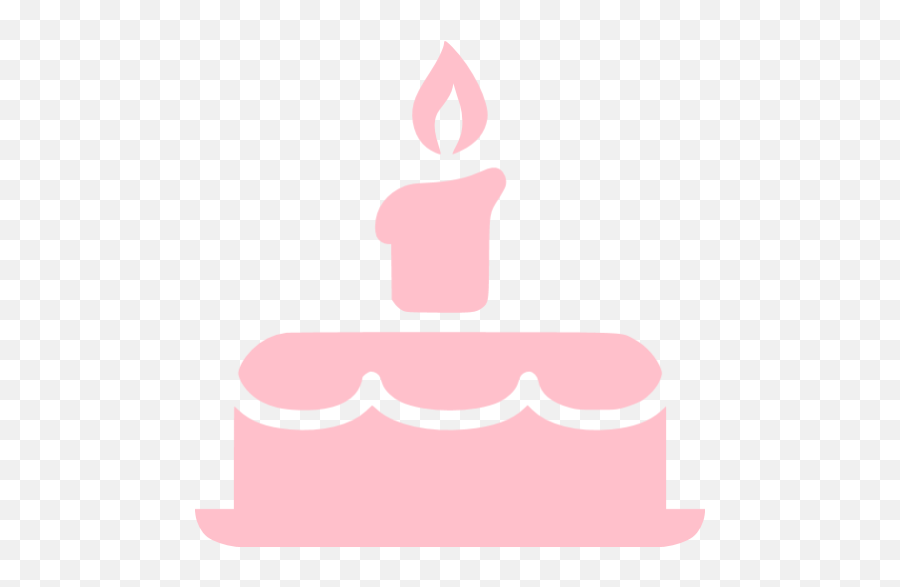 Pink Birthday Cake Icon - Date Of Birth Icon White Emoji,Birthday Cake Emoticon Text