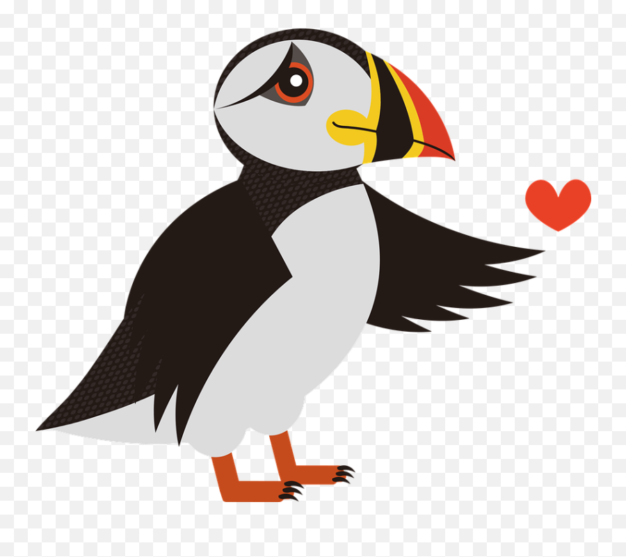 Puffin Bird Sea - Transparent Cartoon Puffin Emoji,Bottle Flip Emoji