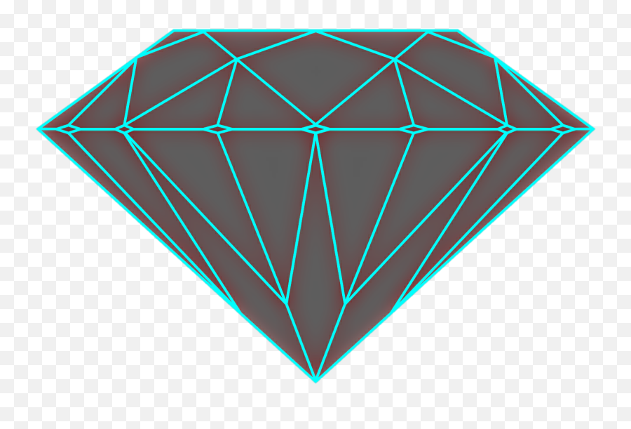 Black Teal Diamond Jewel Gem Stone - Triangle Emoji,Gem Emoji