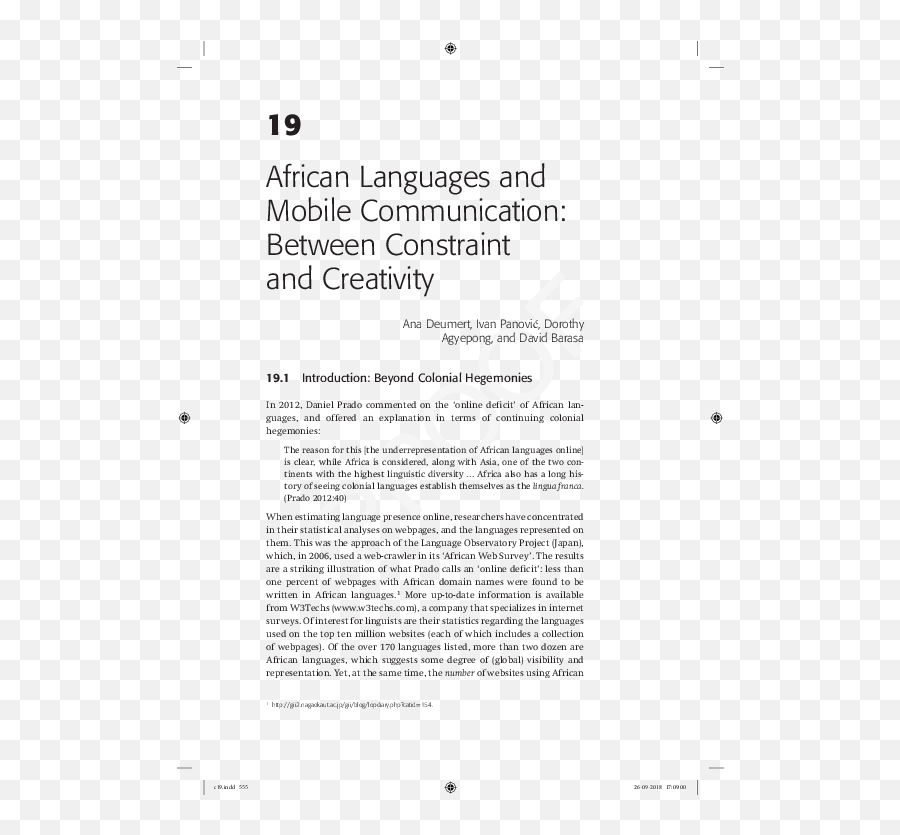 Pdf African Languages And Mobile Communication Between - Durga Kavach In English Pdf Emoji,Pan African Flag Emoji