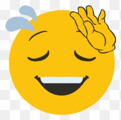 Fresh Faces Welcome - Smiley Emoji,Relieved Emoticon