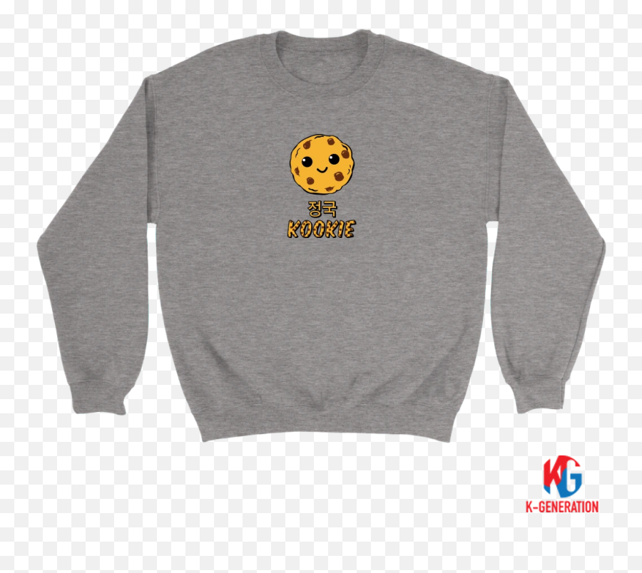 Kookie Unisex Crewneck Sweatshirt U2013 K - Generation Sweater Text Emoji,K Emoticon