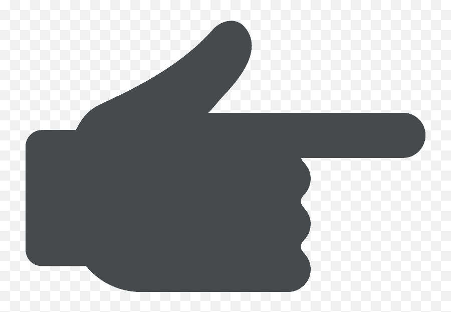 Backhand Index Pointing Right Emoji - Hand,Pointing Finger Emoji Png