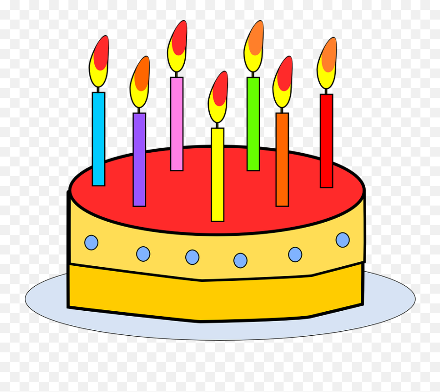 Cake Birthday Candles - Birthday Cake Clip Art Free Emoji,Facebook Cake Emoji