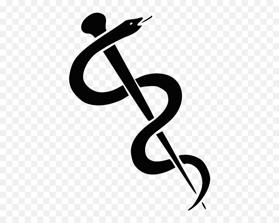 Gratis Obraz Na Pixabay - Gold Rod Of Asclepius Emoji,Caduceus Emoji