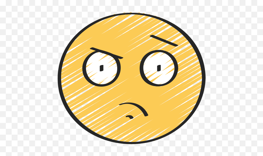 Suspicious - Icon Emoji,Suspicious Emoticon