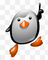 Bahagia Tux Warna Ilustrasi - Penguin Number One Emoji