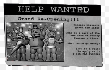 Help Wanted Newspaper Fnaf2 Freetoedit - Emoji