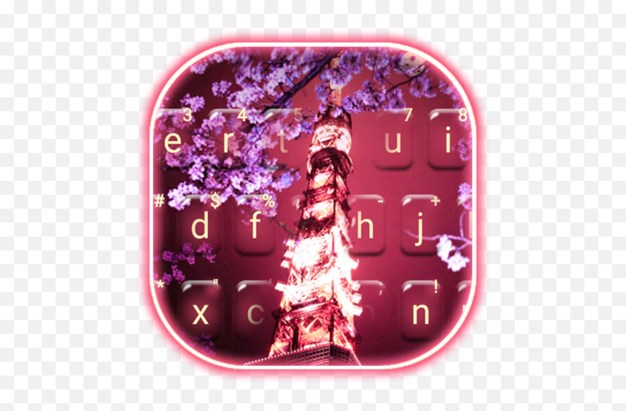 Tokyo Tower Flower Keyboard Theme Emoji,Tokyo Tower Emoji
