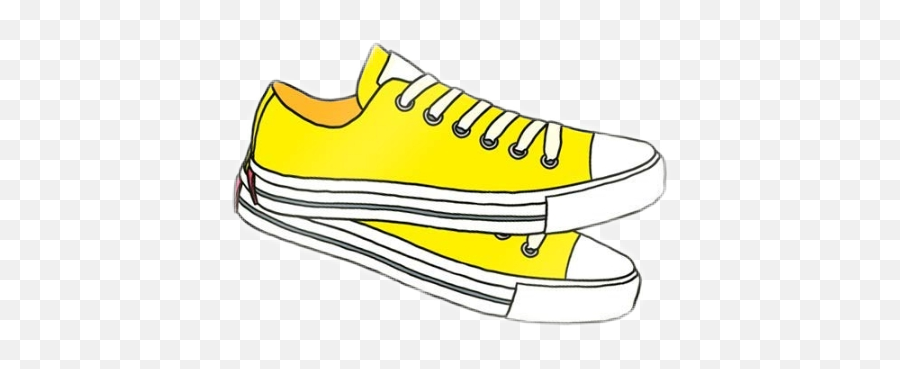 Sun Yellow Vans Shoes Vanco Sonne Gelb - Vsco Stickers Converse Emoji,Running Shoes Emoji