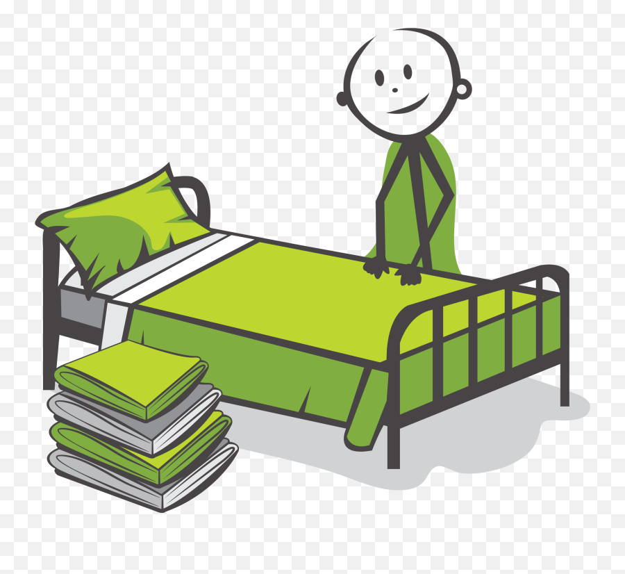 Clipart Bed Green Bed Transparent - Clip Art Emoji,Bed Emoticon
