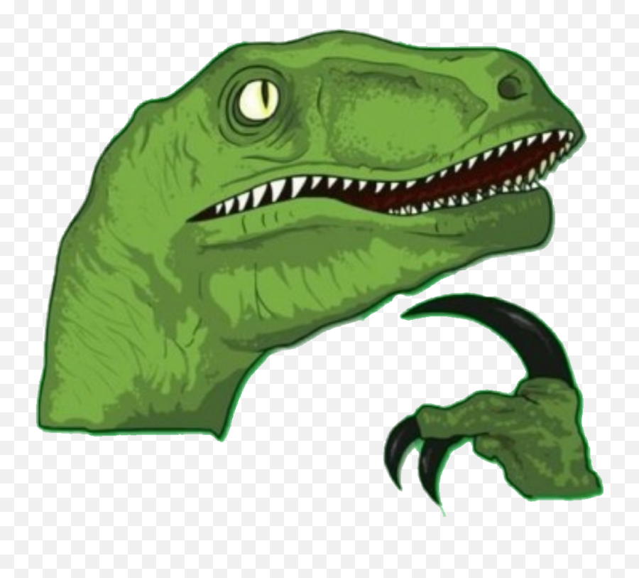Raptor Thinking Hmm Thinkingdinosaur Meme Thinking Thin - Thinking Raptor Emoji,Hmm Emoji Meme