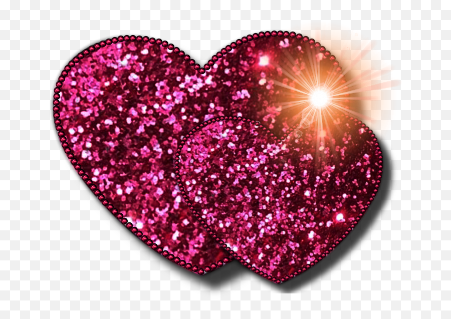 Sparkle Heart Png Picture - Glitter Sticky Back Plastic Emoji,Sparkly Heart Emoji