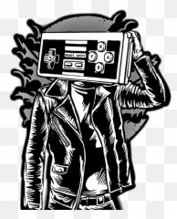 Popular And Trending Rocker Stickers On Picsart - Retro Gaming Png Emoji,Rocker Emoji