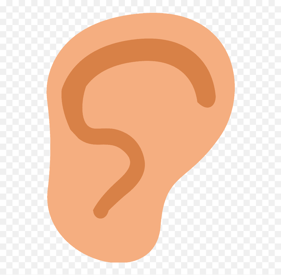 Ear Emoji Clipart - Clip Art,Six Eye Ear Nose Emoji