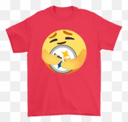 Love The Pittsburgh Steelers Hug Facebook Care Emoji NFL Shirts - Abbey Road Avengers
