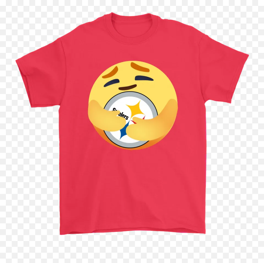 Love The Pittsburgh Steelers Love Hug Facebook Care Emoji Nfl Shirts - Abbey Road T Shirt Avengers,Emoji Pictures To Print Out
