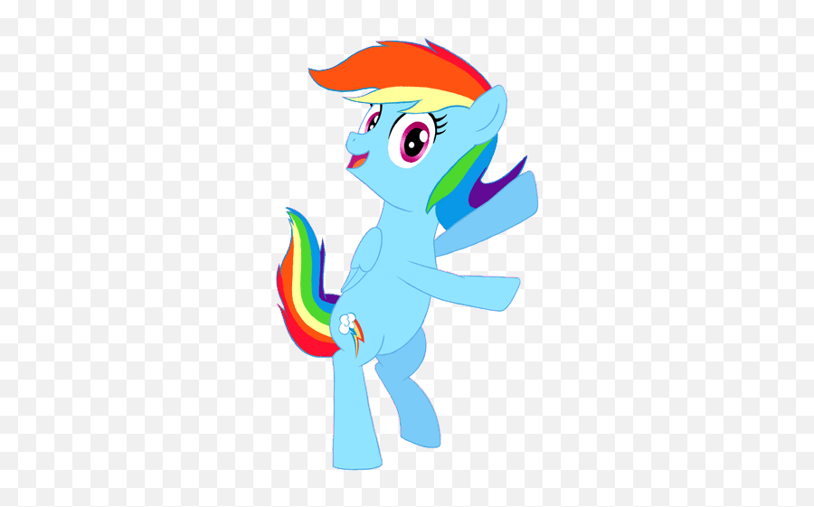 Top Rainbow Dance Stickers For Android U0026 Ios Gfycat - My Little Pony Dancing Clipart Emoji,Rainbow Emoji Gif
