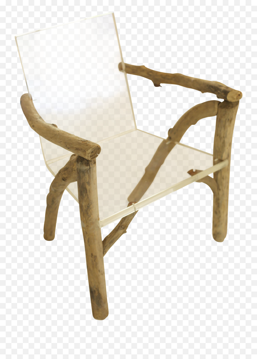 Lucite U0026 Driftwood Ghost Bones Chair - Chair Emoji,Chair Emoticon
