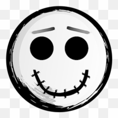 Skellington Halloween Smiley Emoticon - Smiley Emoji,Tissue Emoticon
