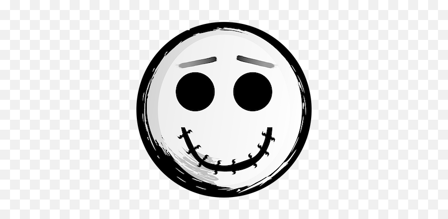 Skellington Halloween Smiley Emoticon - Smiley Emoji,Tissue Emoticon