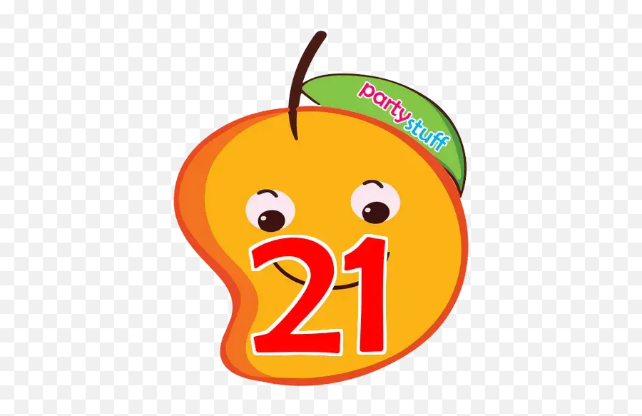 Mango 1 - 30 Tambola Numbers Stickers For Whatsapp Happy Emoji,Mango Emoji