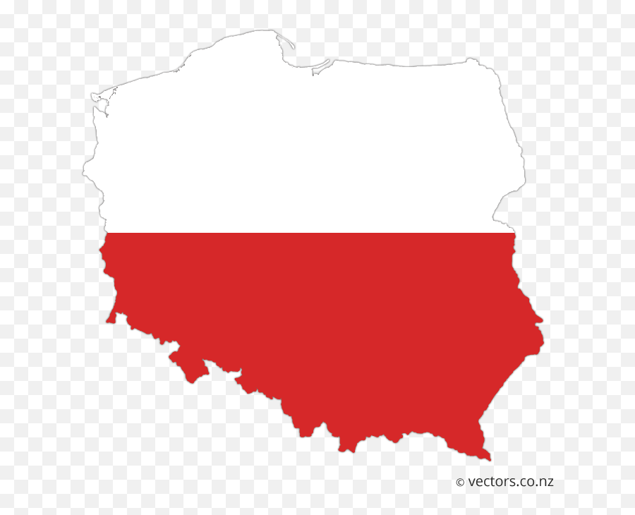Flag Vector Map Of Poland - Poland Map Vector Free Emoji,Polish Flag Emoji