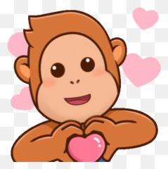 via GIPHY Cute love gif Hug cartoon Love heart - Mascot Sean Shopee Emoji