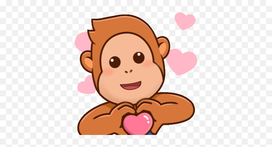 Via Giphy Cute Love Gif Hug Cartoon Love Heart Gif - Mascot Sean Shopee  Emoji,Hug Emoji Gif - free transparent emoji 