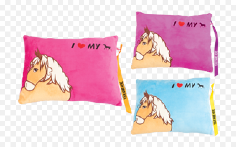 I Love My Horse Pillow - Decorative Emoji,Emoji Pillow Set