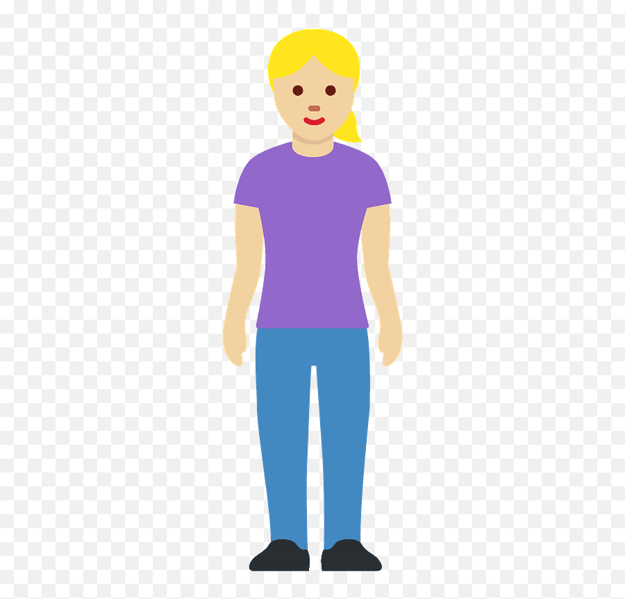 Peau Foncée Femme Debout Image Clipart Téléchargement - Woman Standing Emoji,Emoji Bras