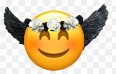 Devil Emoji Cute Freckles Sticker - Happy