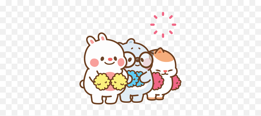 Via Giphy In 2020 Cute Cartoon Images Cute Love Gif Cute - Cheer Up Sticker Emoji,Cheer Up Emoji