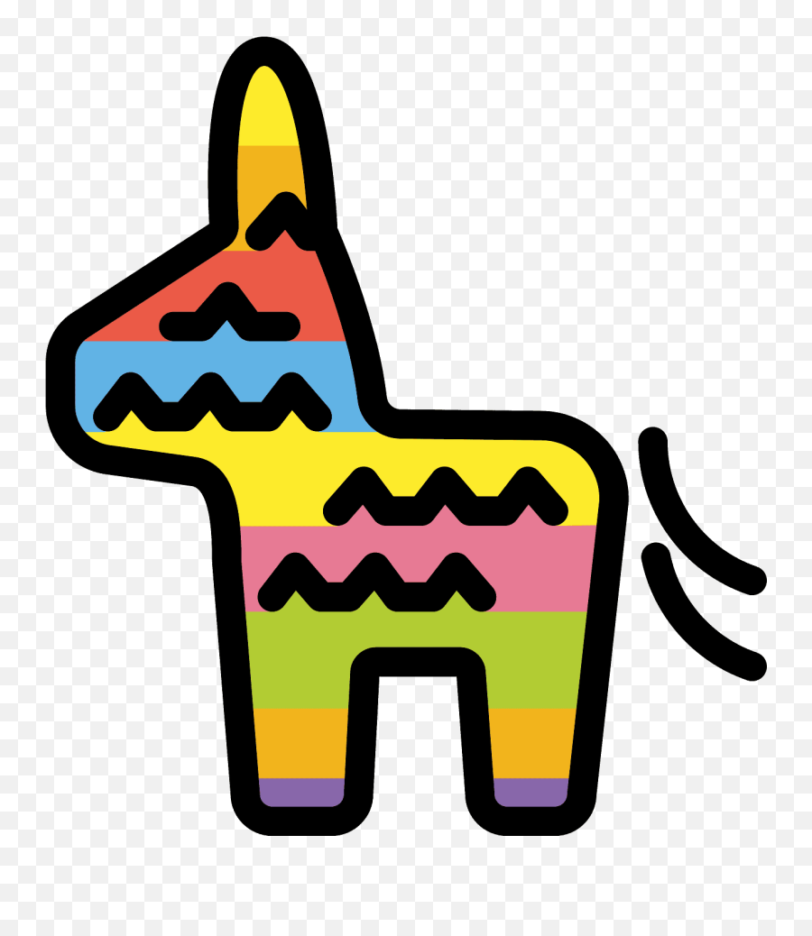 Piñata Emoji Clipart - Emoji Piñata,Donkey Emoji Download