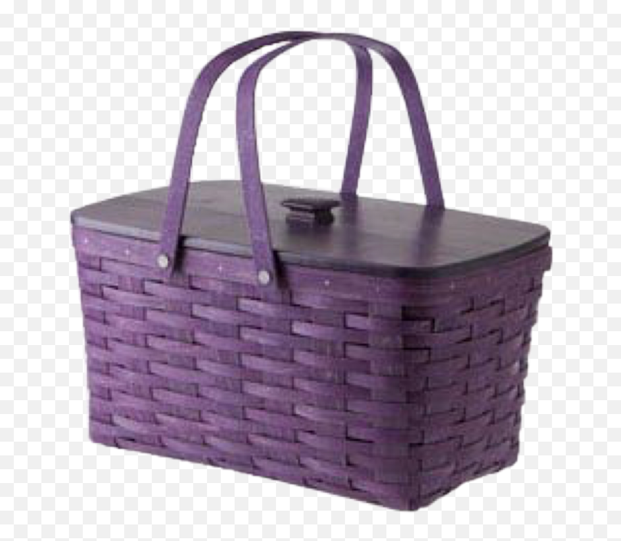 Purple Wicker Picnic Basket Freetoedit - Picnic Basket Emoji,Basket Emoji
