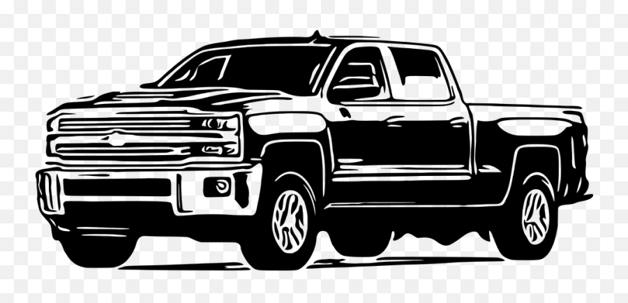 Chevy Silverado Pickup - Pickup Truck Vector Free Emoji,Pickup Truck Emoji