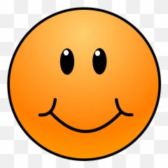 Orange Clipart Smile - Blue Smiley Face Png Emoji,Toothy Smile Emoji