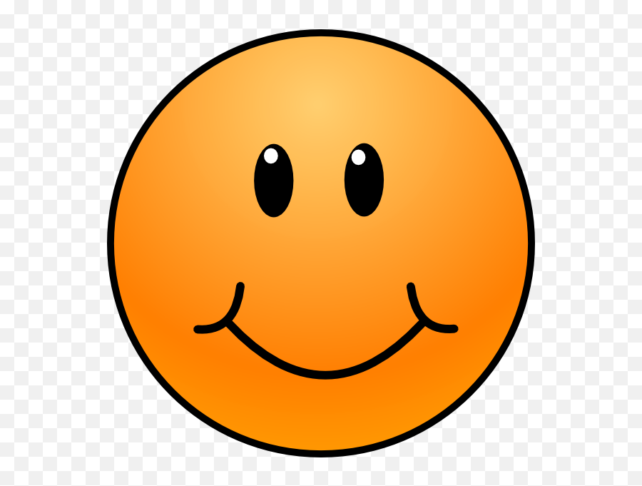Orange Clipart Smile - Blue Smiley Face Png Emoji,Toothy Smile Emoji