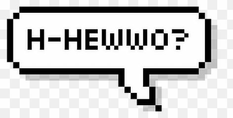 H - Pixel Speech Bubble Png Blank Emoji,Hewwo Emoji