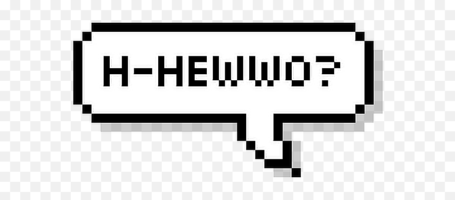 H - Pixel Speech Bubble Png Blank Emoji,Hewwo Emoji