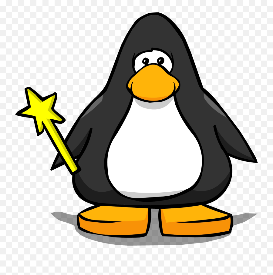 Club Penguin Magician Wand Clipart In - Penguin With A Horn Emoji,Magician Emoji