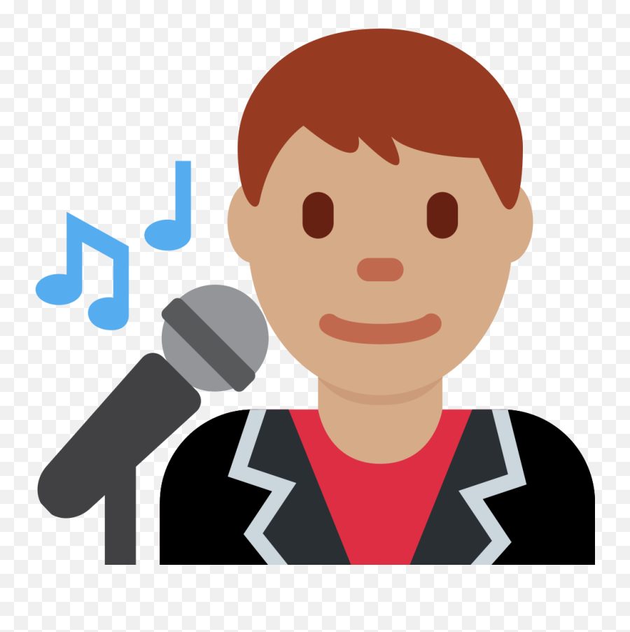 Twemoji2 1f468 - Man Singer Emoji,Ou Emoji