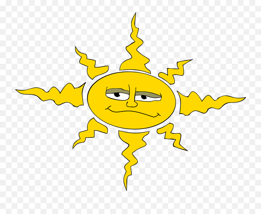 Heat Summer Sun Sky Dry - Heiß Heißer Am Heißesten Emoji,Sun Emoticon