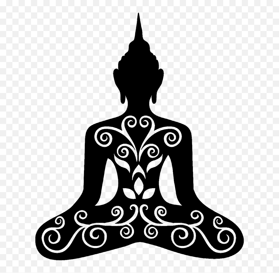 Buddhism Buddhist Meditation Wall Decal - Yoga Buddha Emoji,Buddhist Emoji