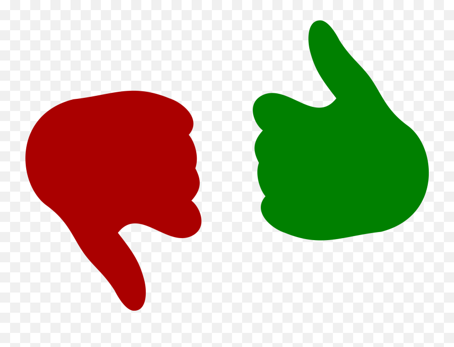 Cartoon Thumbs Up And Down Clipart - Thumbs Up And Down Png Emoji,Thumbs Sideways Emoji