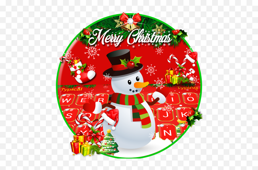 Download Merry Christmas Keyboard Theme - Snowman Emoji,Merry Christmas Emoji