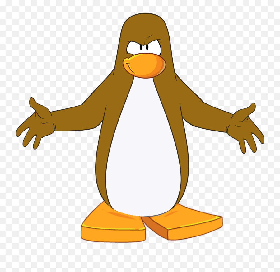 First Was Kirby With Human Feet Now This - Brown Penguin Club Penguin Dance Meme Emoji,Feet Emoji