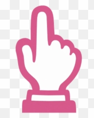 Android Emoji MilaDesign Stickers For Telegram - Red Index Finger Png